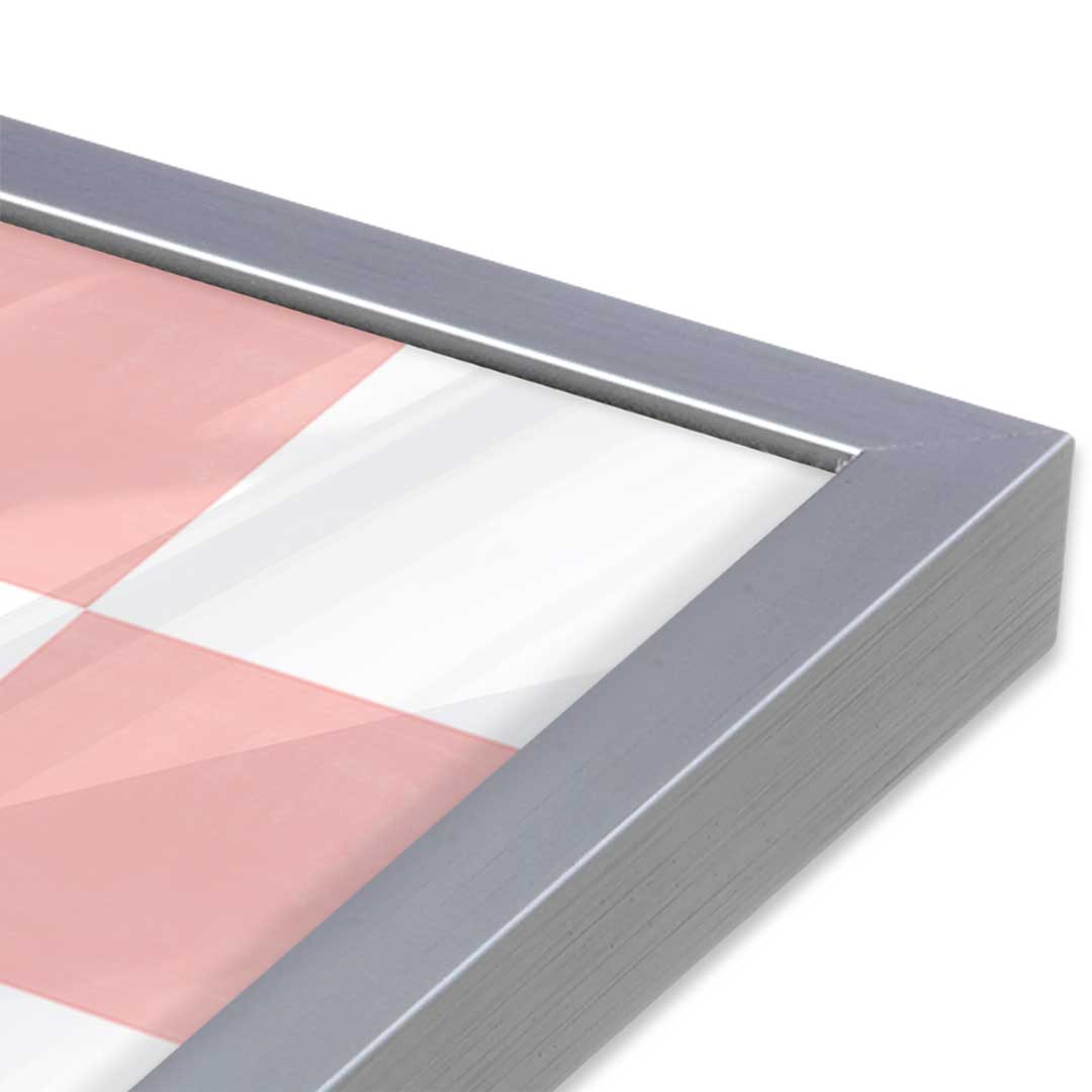 [Color:Polished Chrome], Picture of art in a Polished Chrome frame at an angle