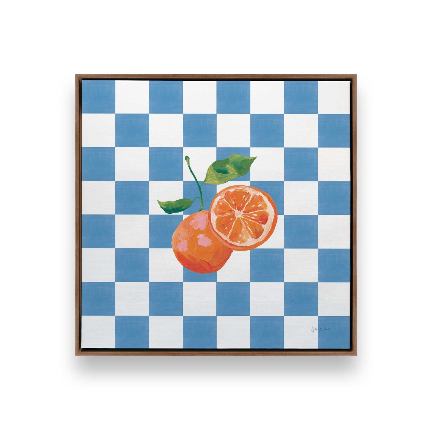 [Color:Walnut], Picture of art in a Walnut frame