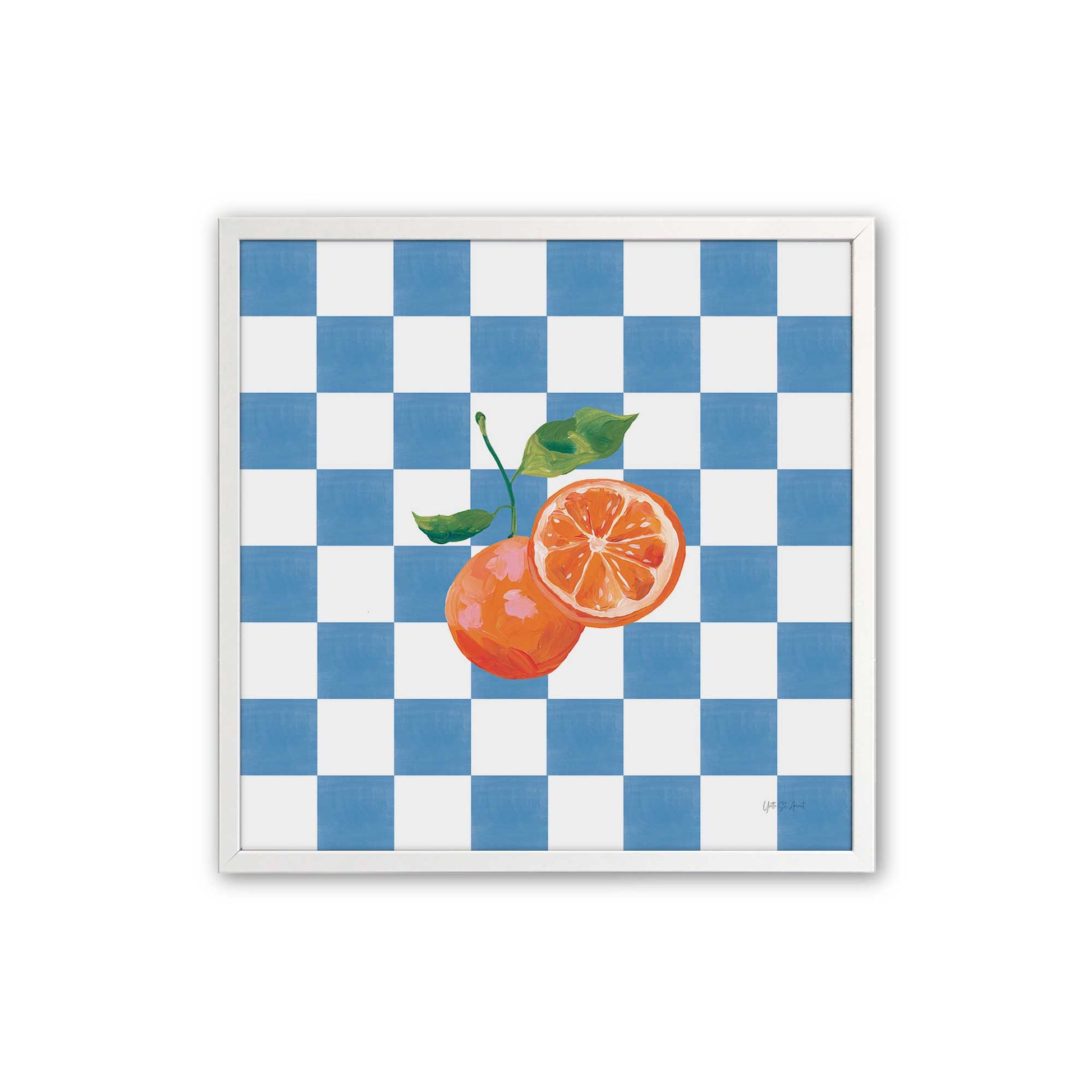 [Color:Opaque White], Picture of art in a Opaque White frame