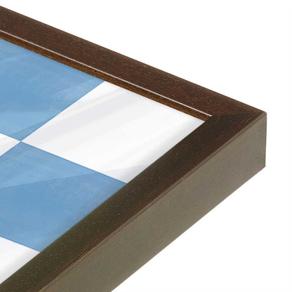 [Color:Espresso], Picture of art in a Espresso frame at an angle