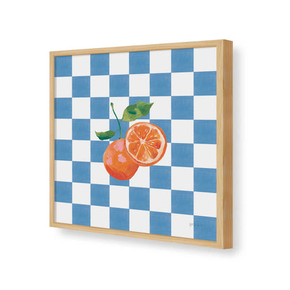 [Color:American Maple], Picture of art in a American Maple frame of the corner