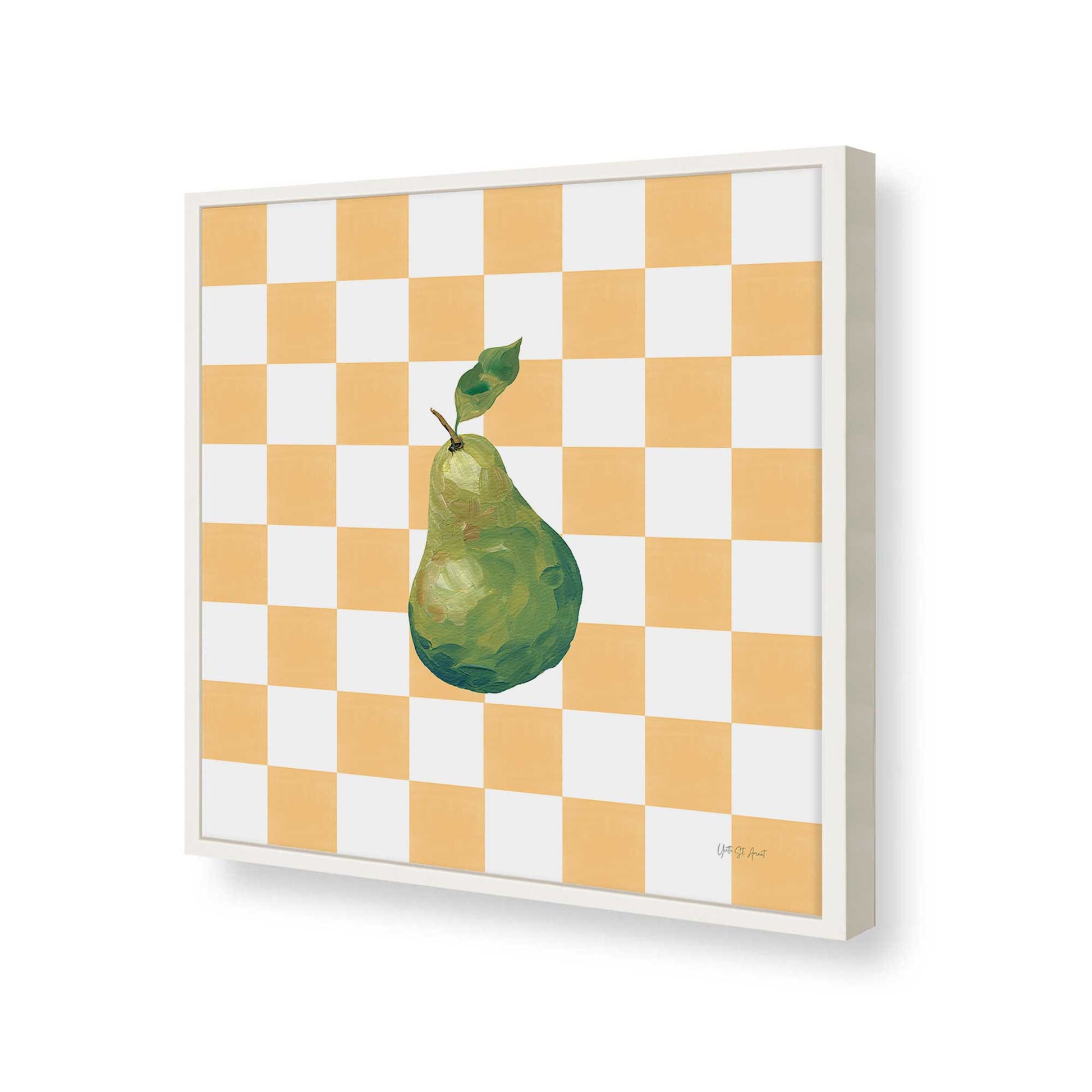 [Color:Opaque White], Picture of art in a Opaque White frame of the corner