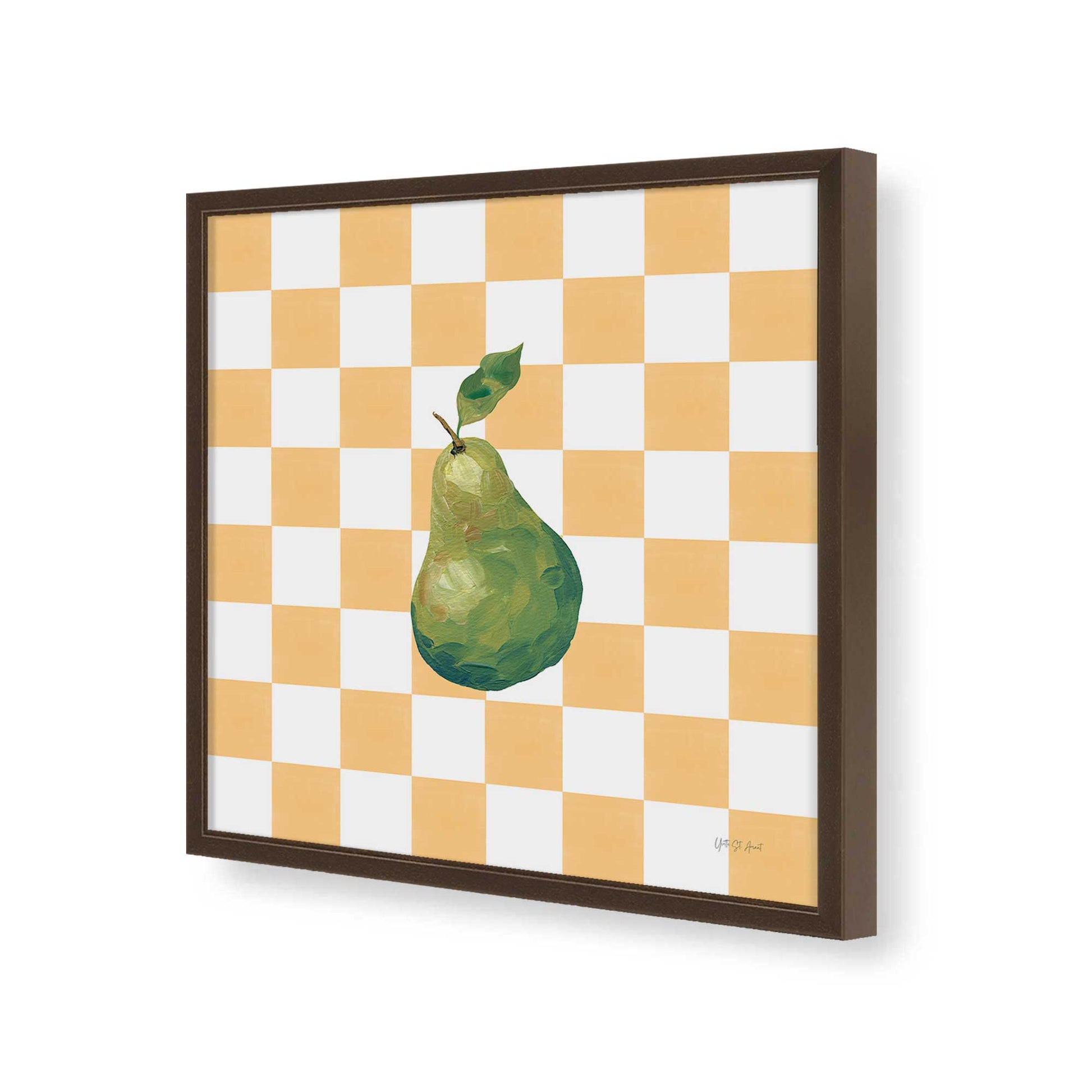 [Color:Espresso], Picture of art in a Espresso frame of the corner