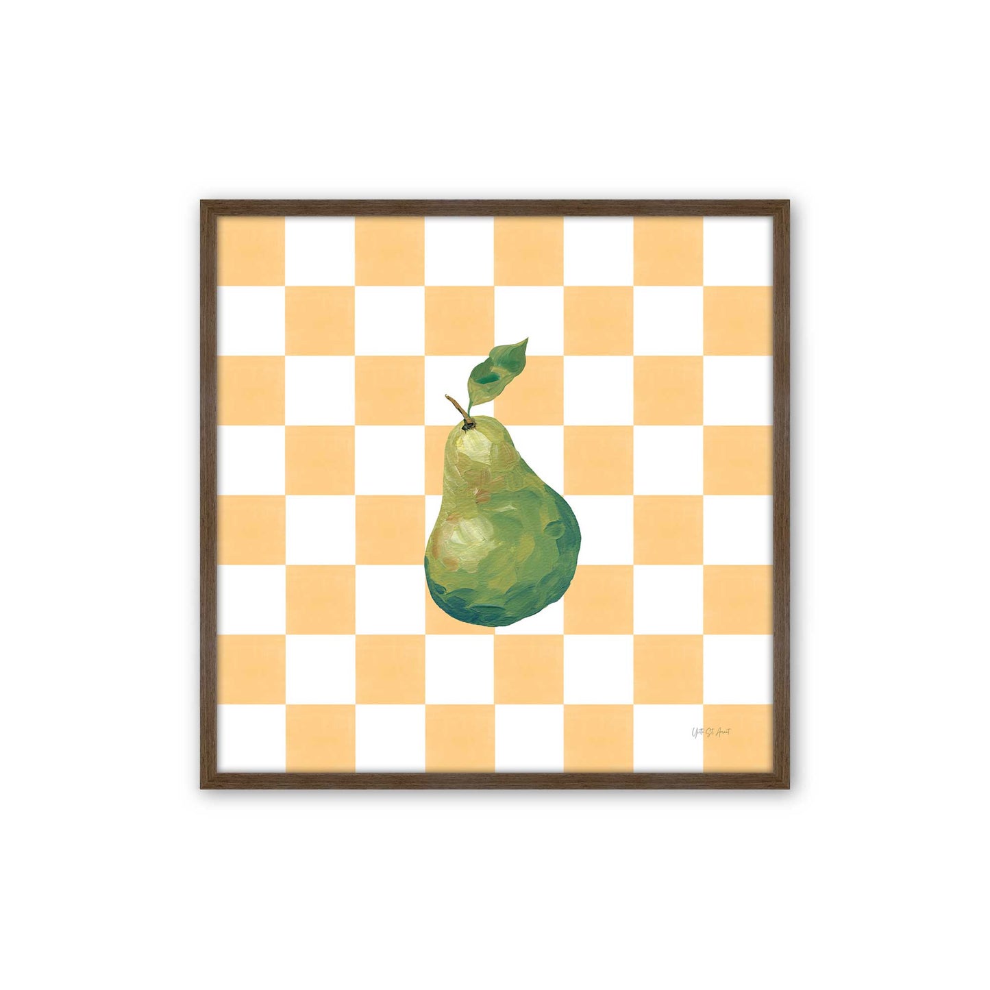 [Color:Walnut], Picture of art in a Walnut frame