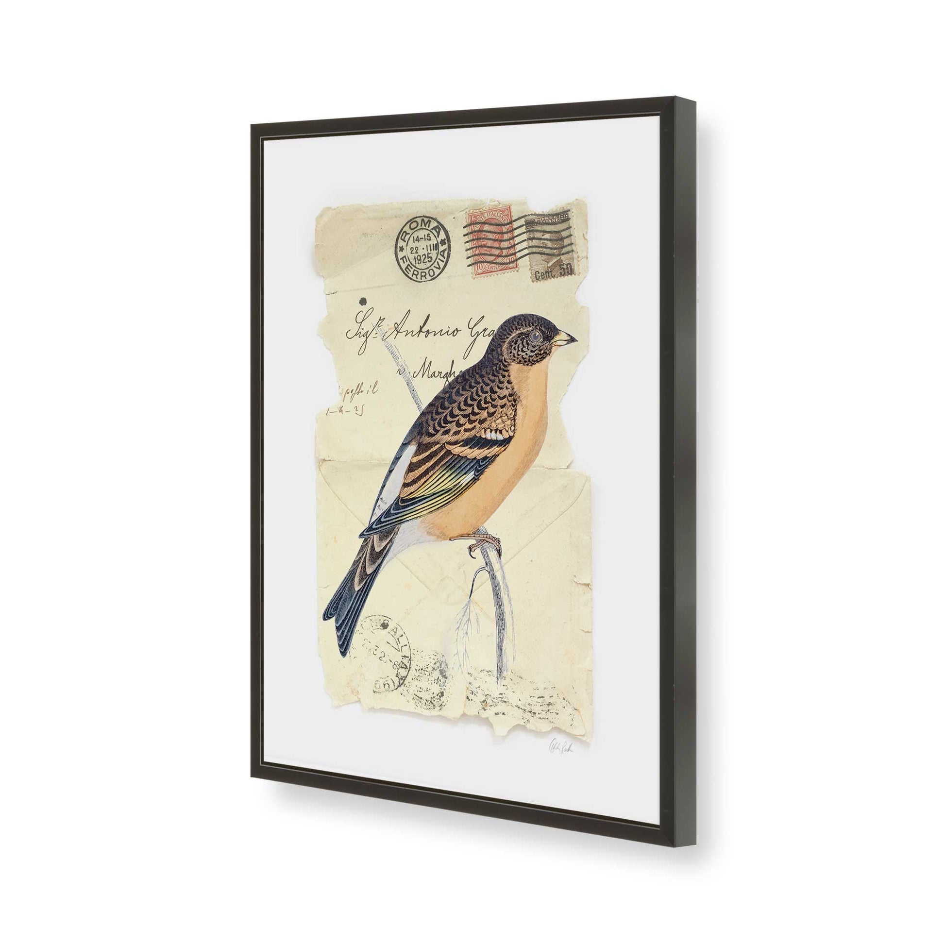 [Color:Satin Black], Picture of art in a Satin Black frame of the corner