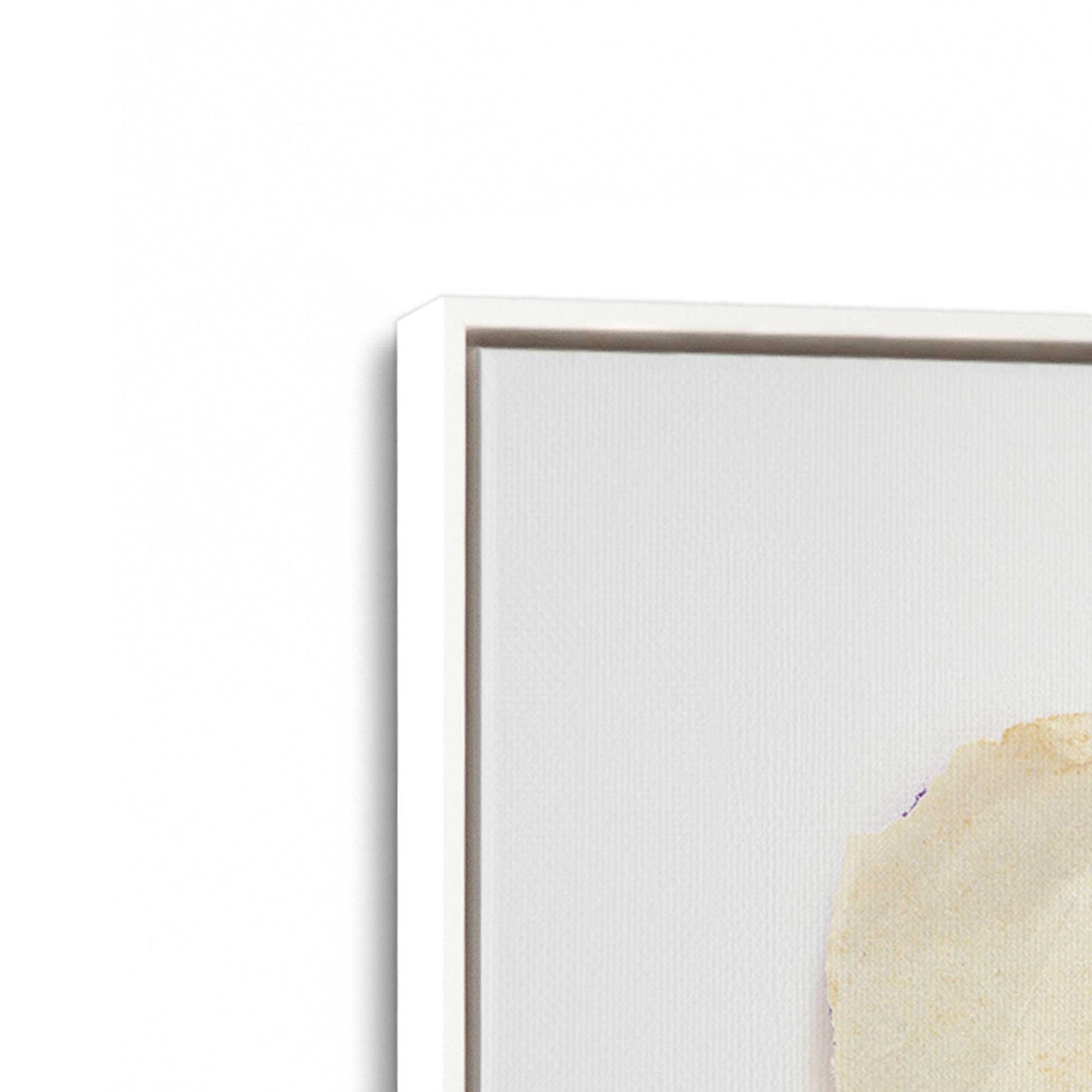 [Color:Opaque White], Picture of art in a White frame at an angle