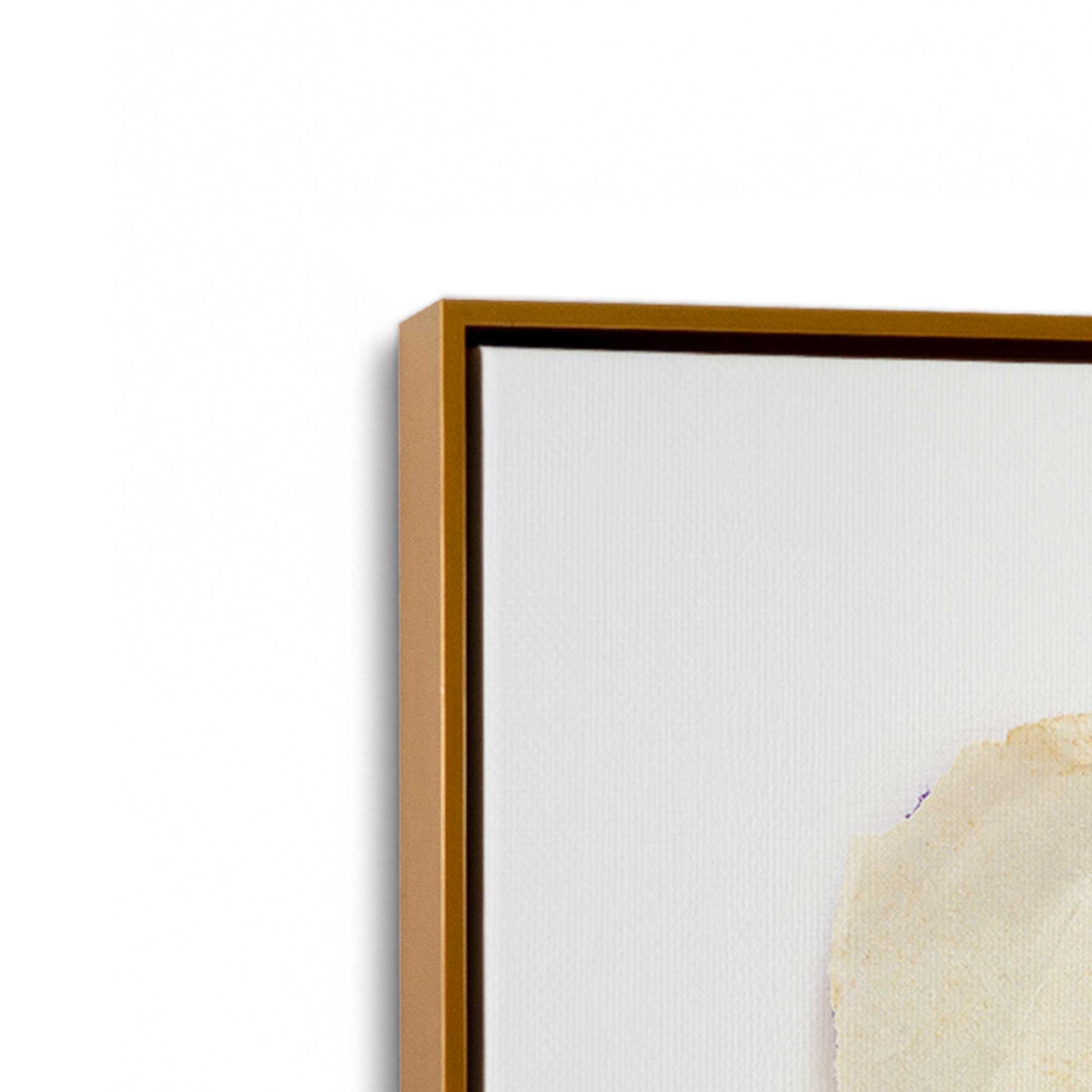 [Color:Polished Gold], Picture of art in a Polished Gold frame at an angle