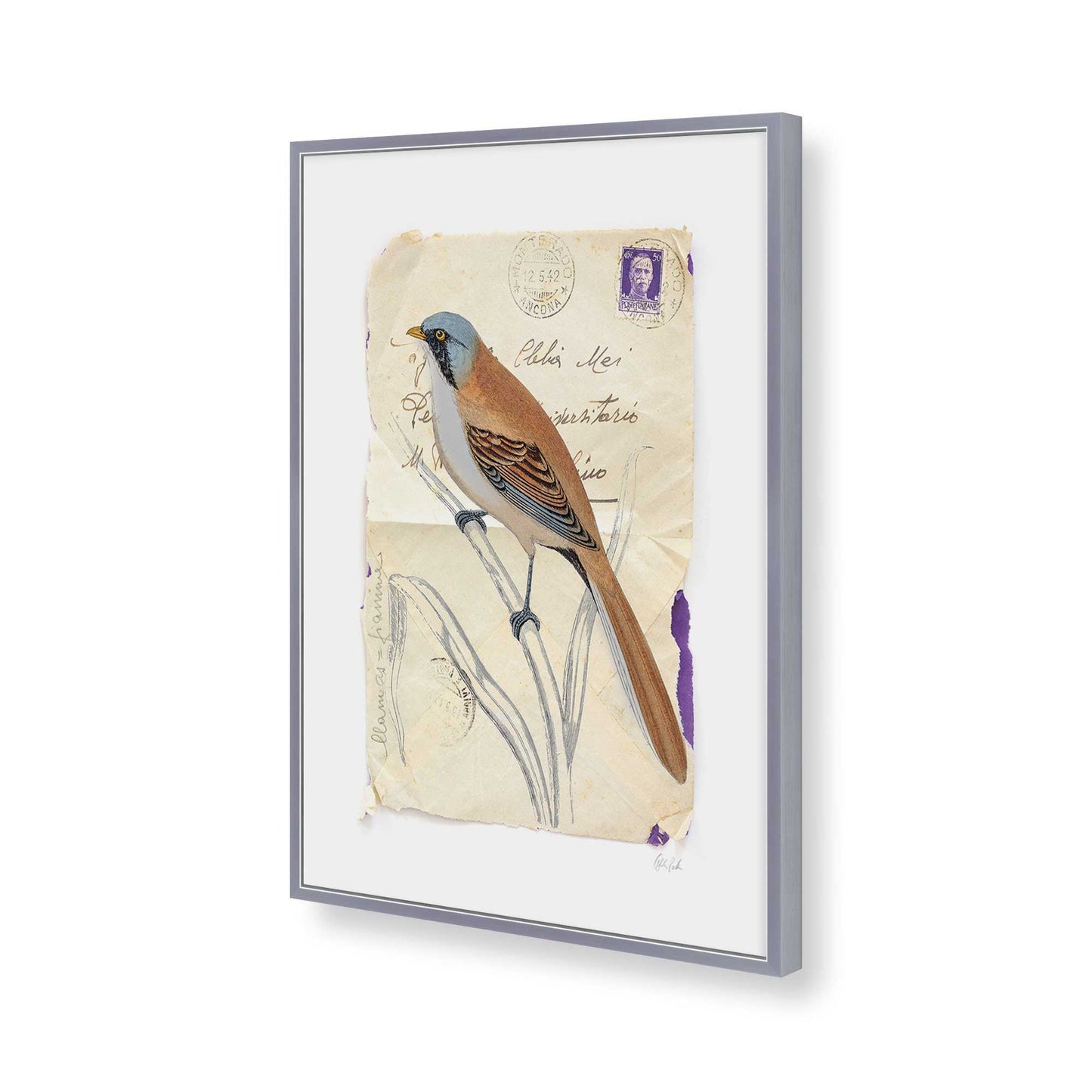 [Color:Polished Chrome], Picture of art in a Polished Chrome frame of the corner