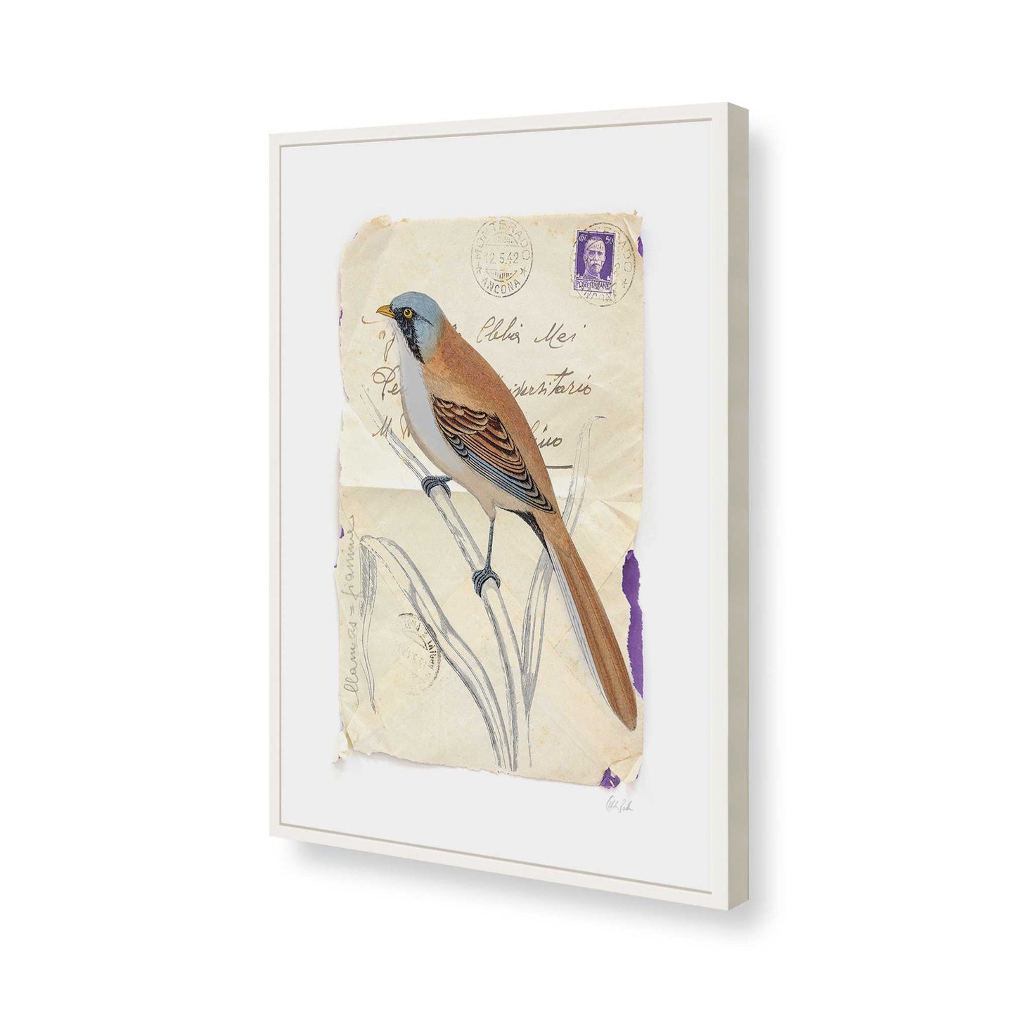[Color:Opaque White], Picture of art in a Opaque White frame of the corner