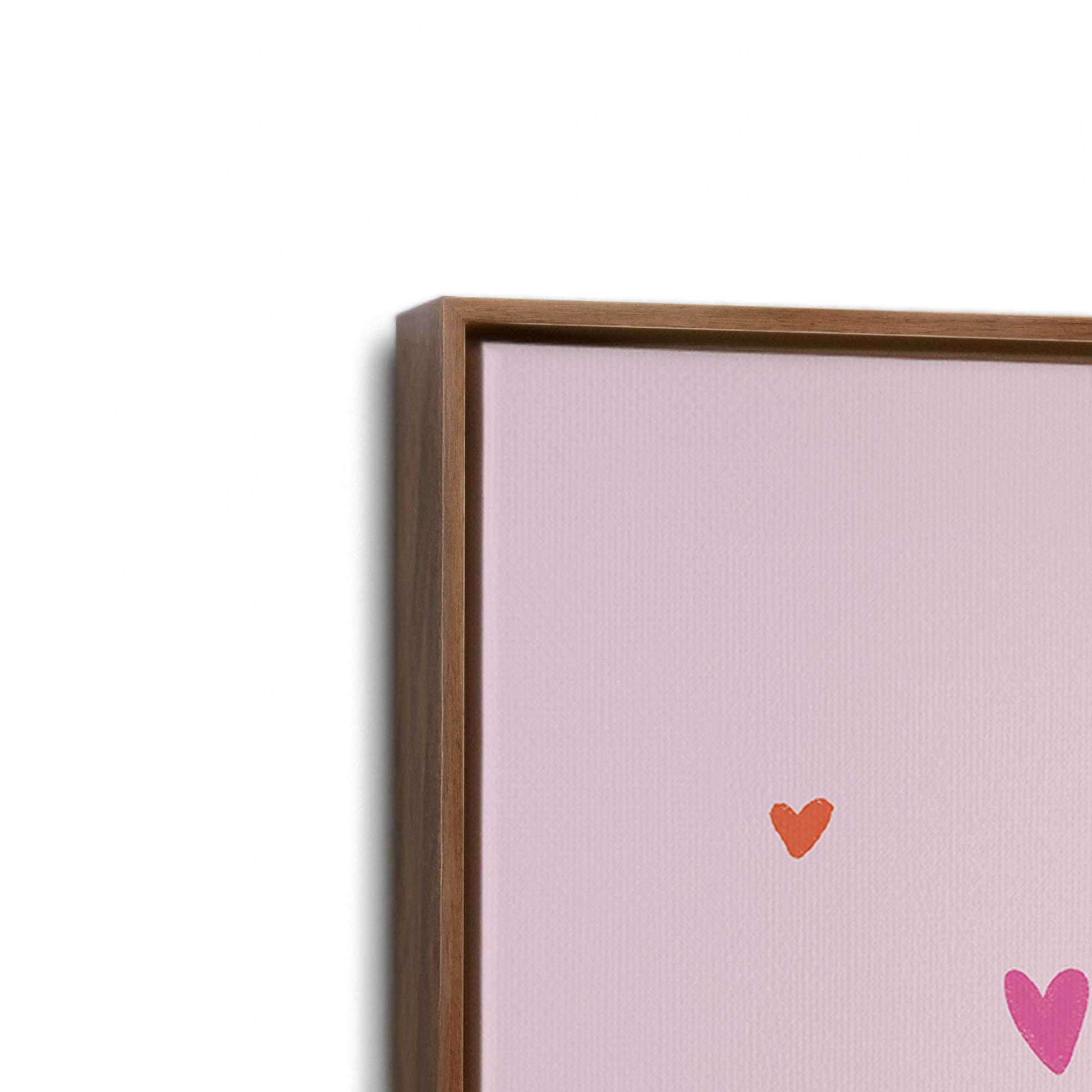 [Color:Walnut], Picture of art in a Walnut frame at an angle