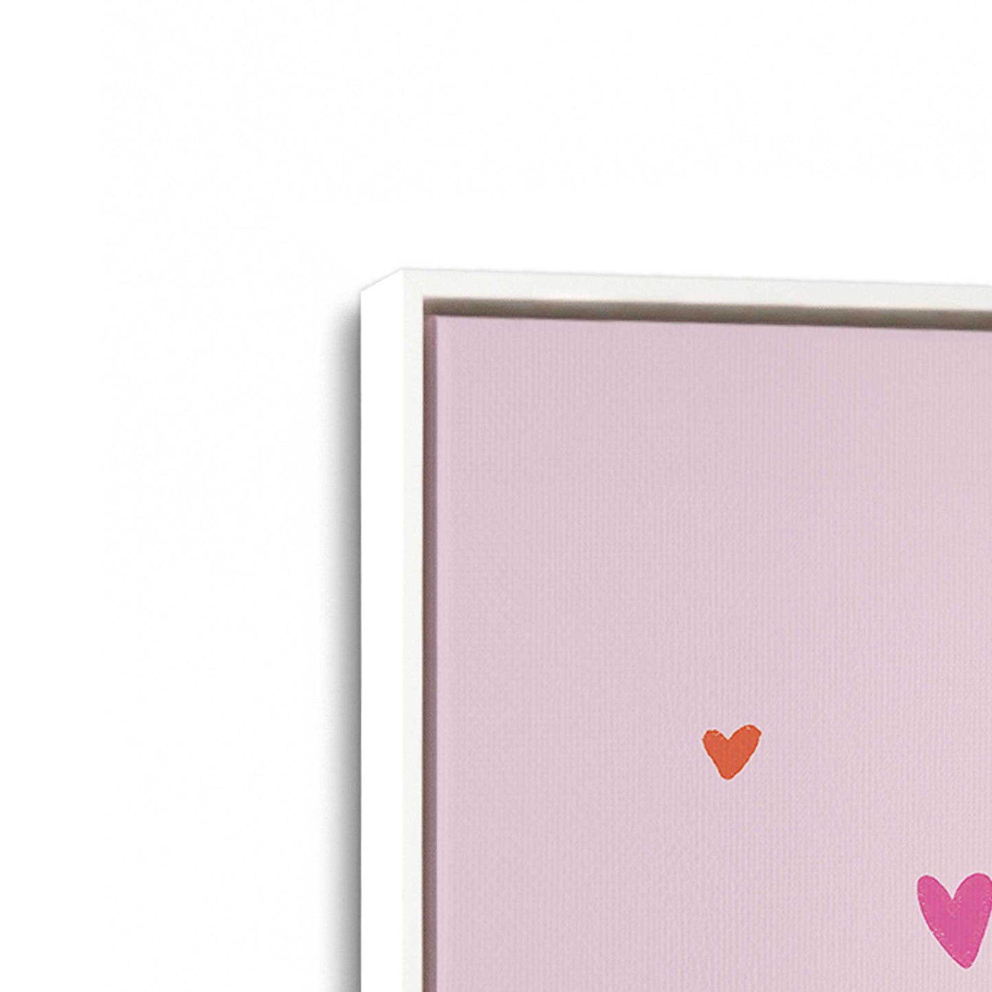 [Color:Opaque White], Picture of art in a White frame at an angle