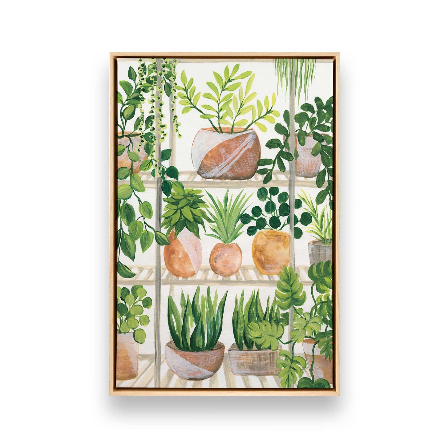 [Color:American Maple], Picture of art in a American Maple frame
