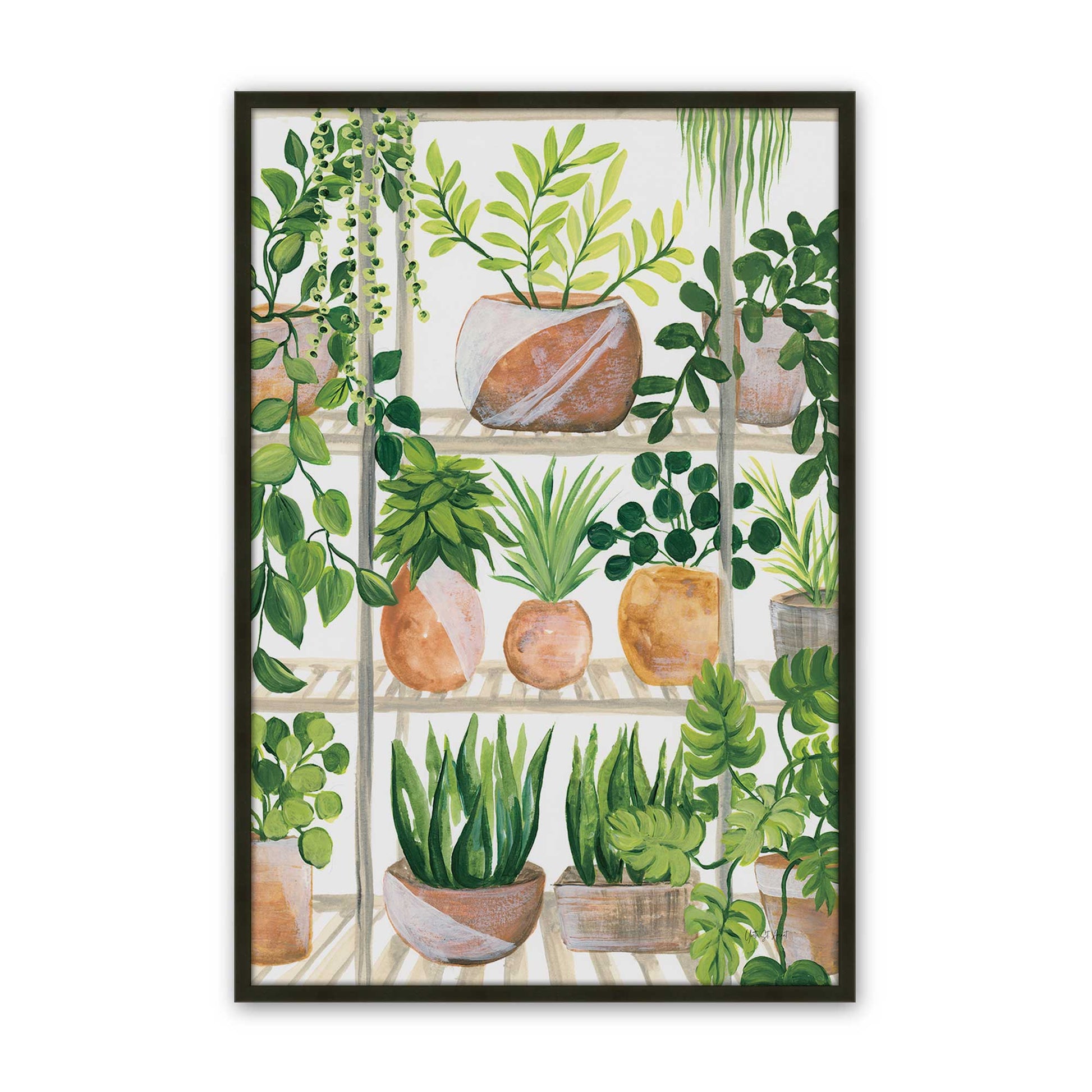 [Color:Satin Black], Picture of art in a Satin Black frame