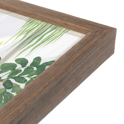 [Color:Walnut], Picture of art in a Walnut frame at an angle