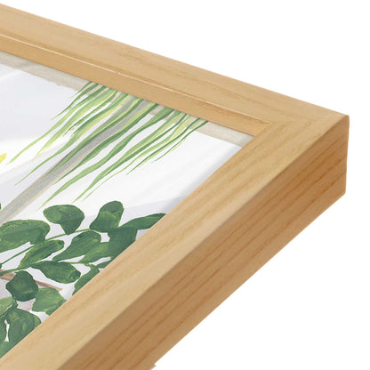 [Color:American Maple], Picture of art in a American Maple frame at an angle