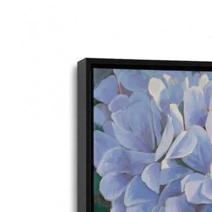 [Color:Satin Black], Picture of art in a Satin Black frame at an angle