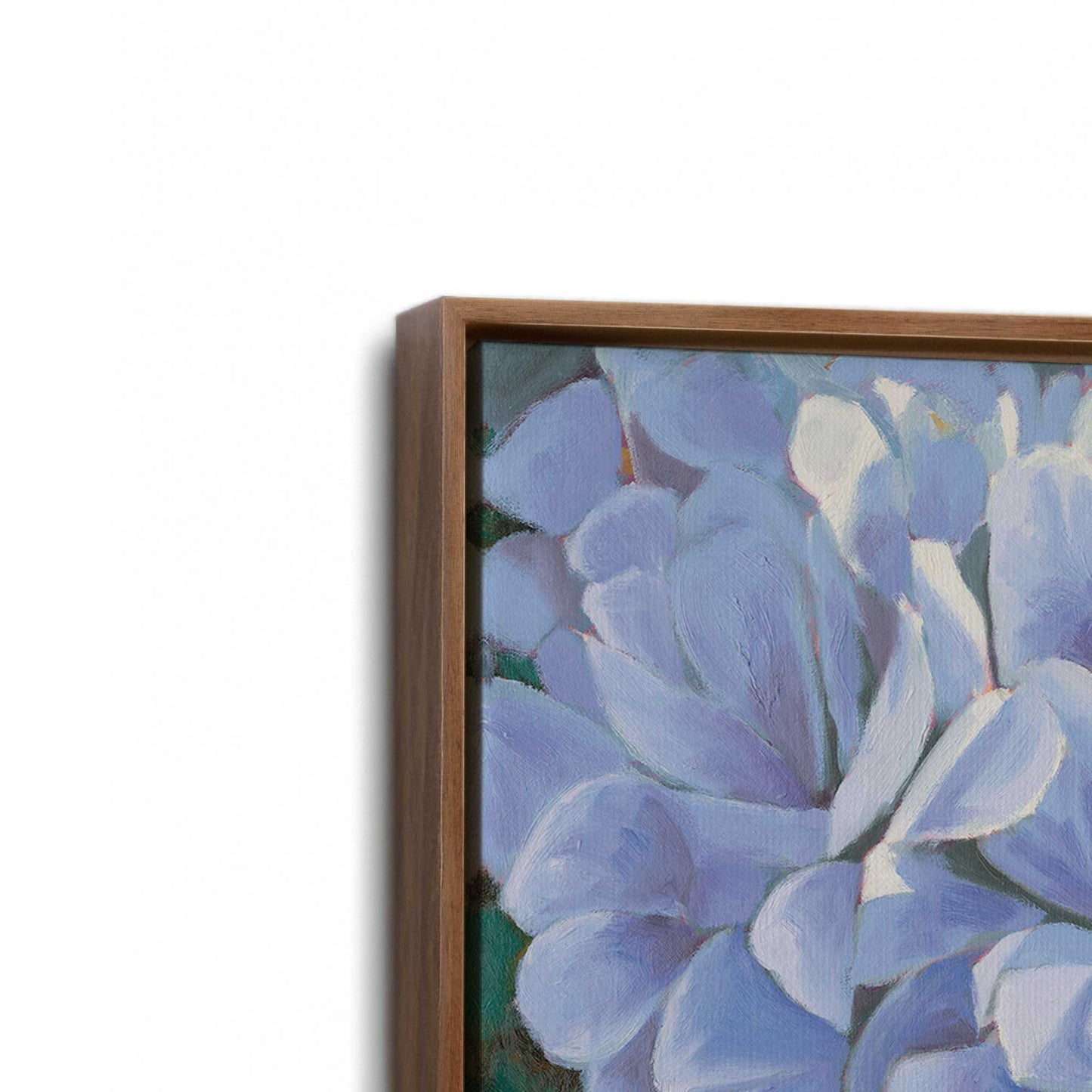 [Color:Walnut], Picture of art in a Walnut frame at an angle