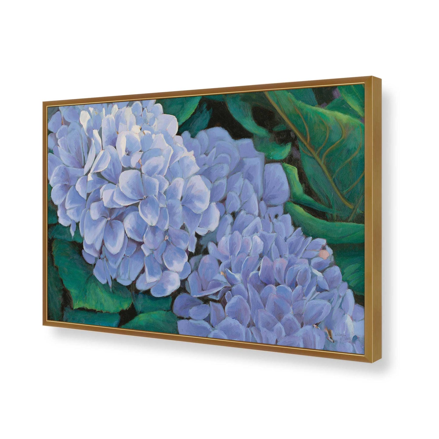 [Color:Polished Gold], Picture of art in a Polished Gold frame of the corner