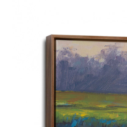 [Color:Walnut], Picture of art in a Walnut frame at an angle