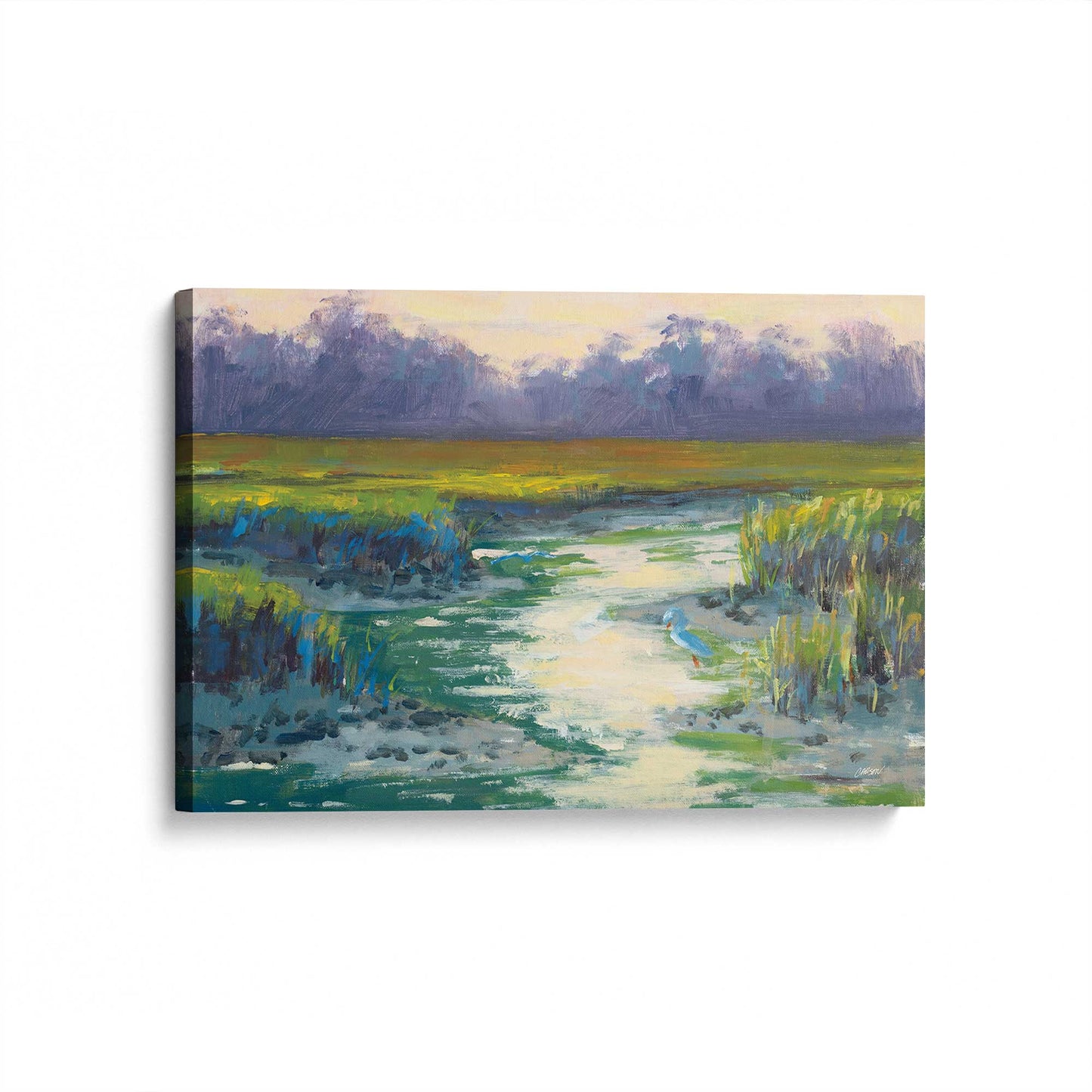 [Color:Stretched Canvas], Picture of art at an angle