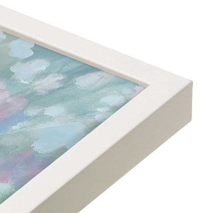 [Color:Opaque White], Picture of art in a Opaque White frame at an angle
