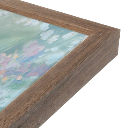 [Color:Walnut], Picture of art in a Walnut frame at an angle