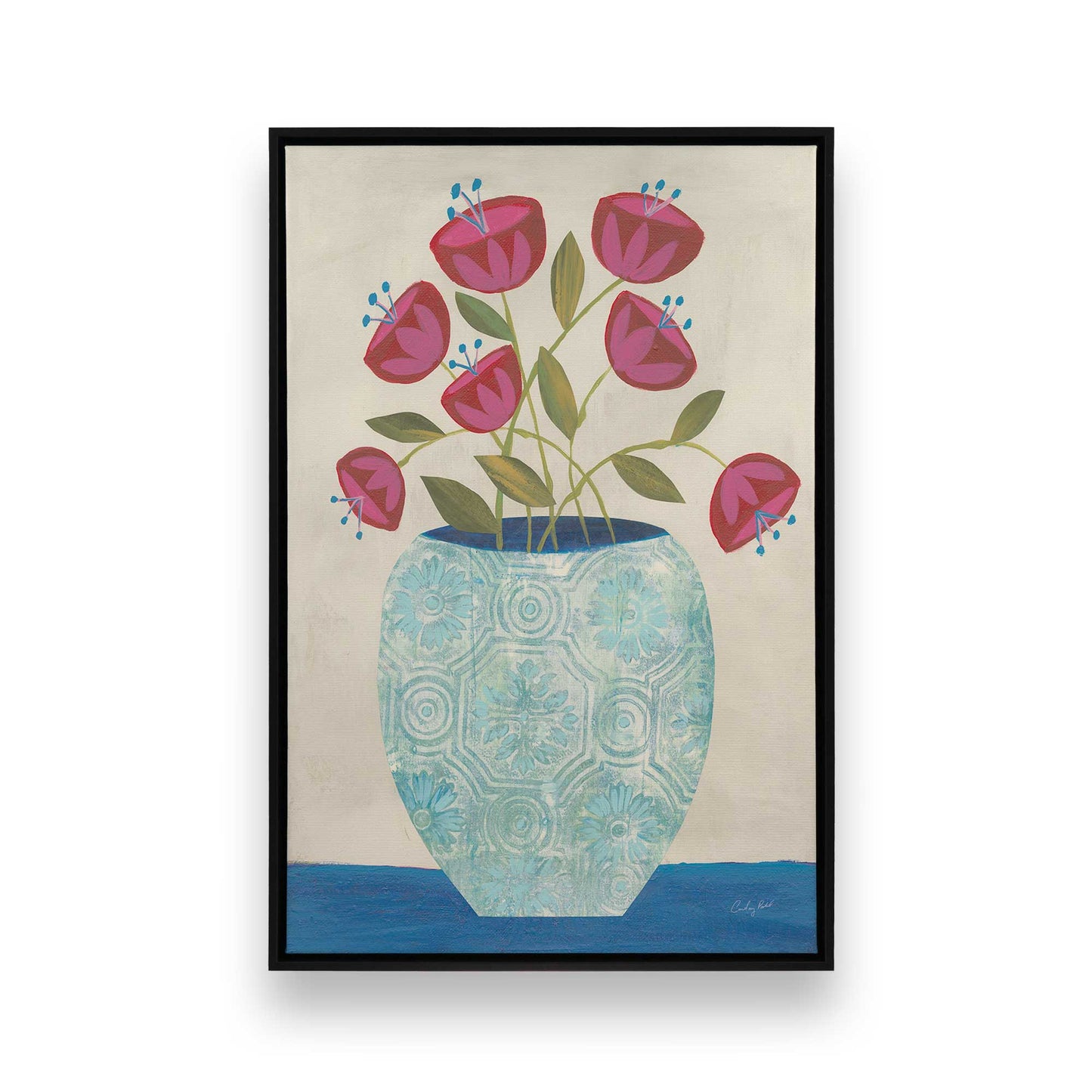 [Color:Satin Black], Picture of art in a Satin Black frame