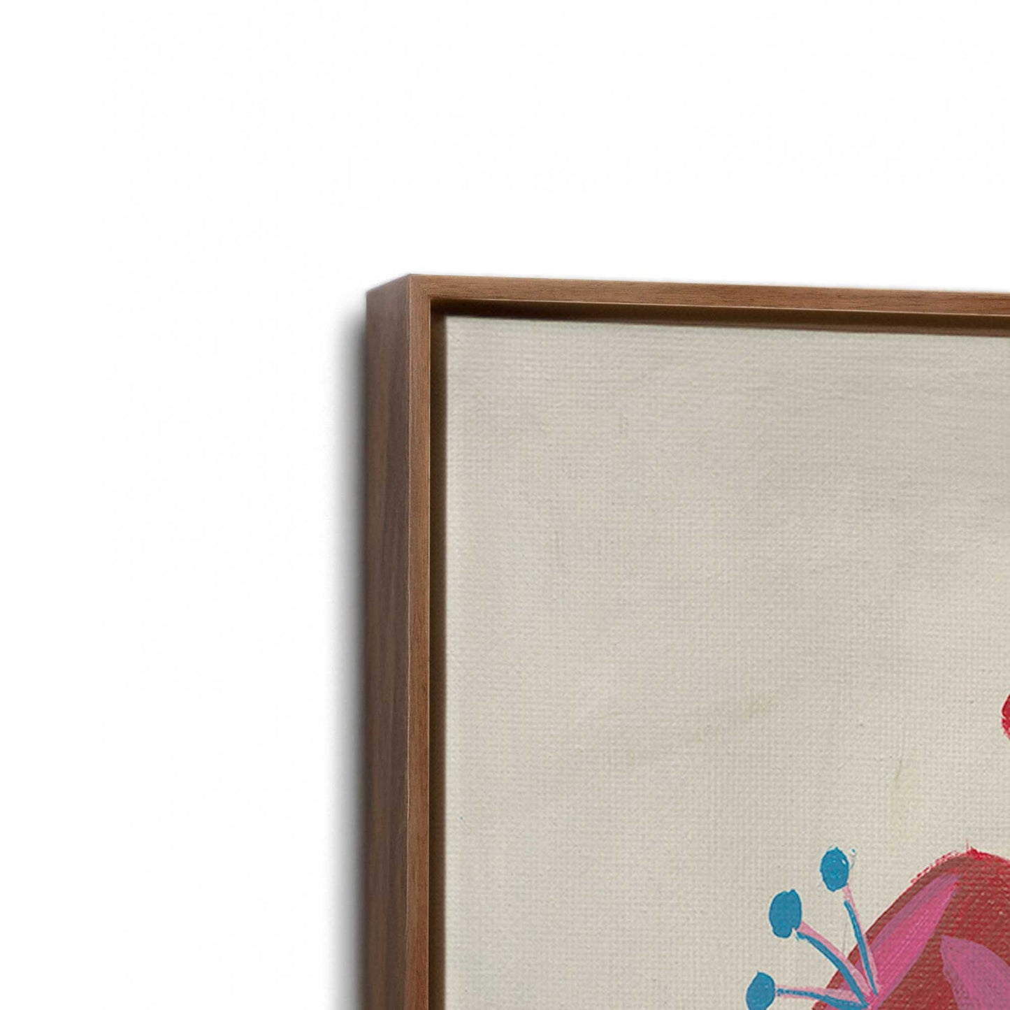 [Color:Walnut], Picture of art in a Walnut frame at an angle