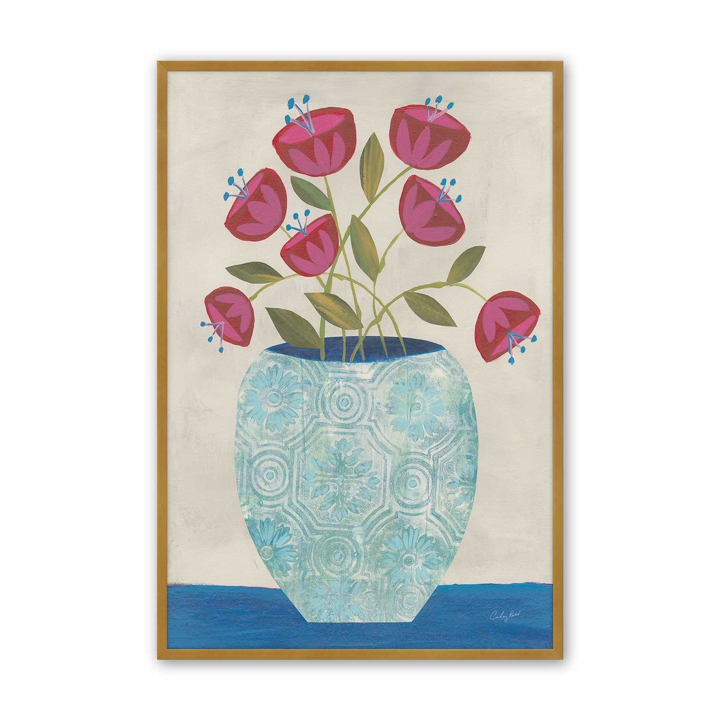 [Color:Polished Gold], Picture of art in a Polished Gold frame