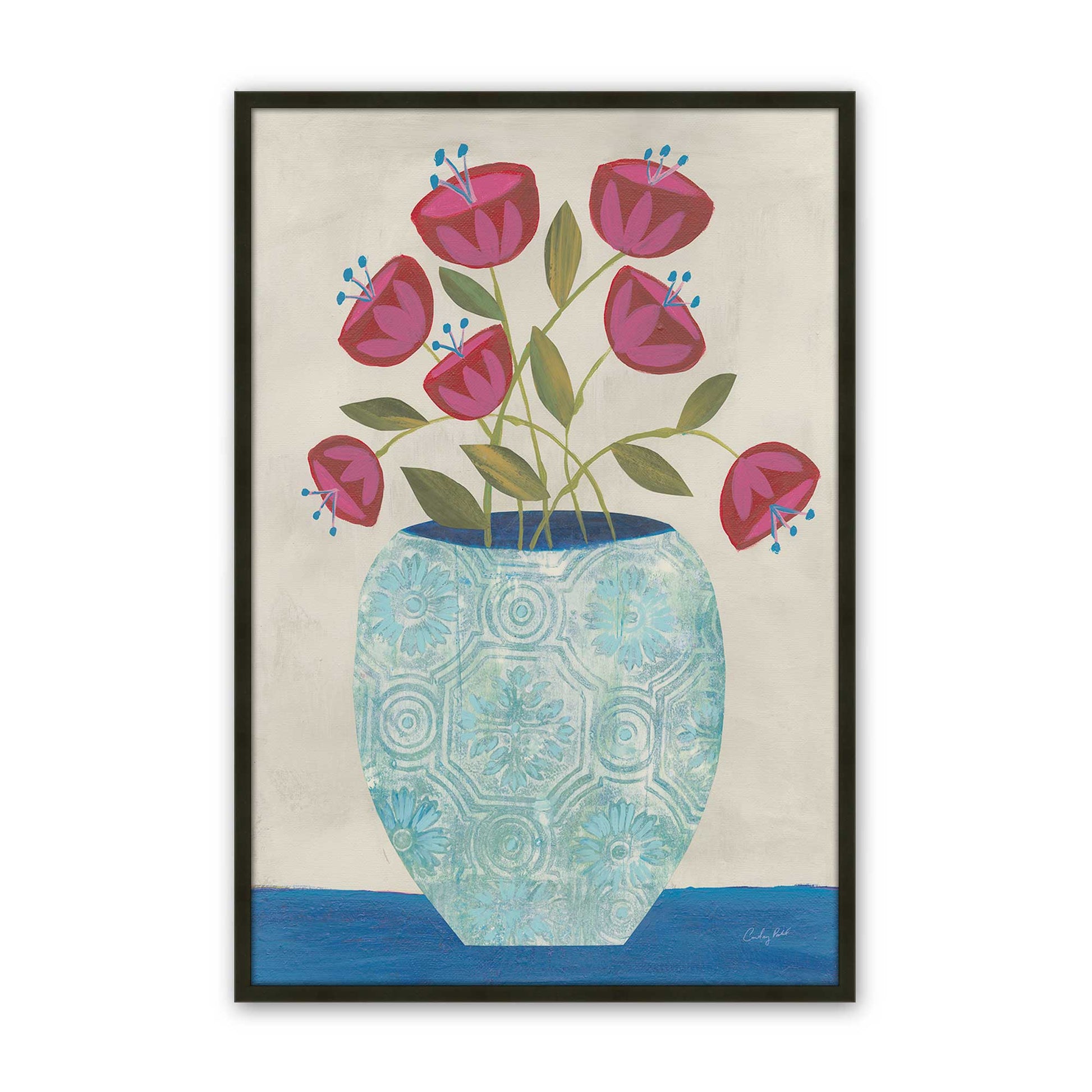 [Color:Satin Black], Picture of art in a Satin Black frame