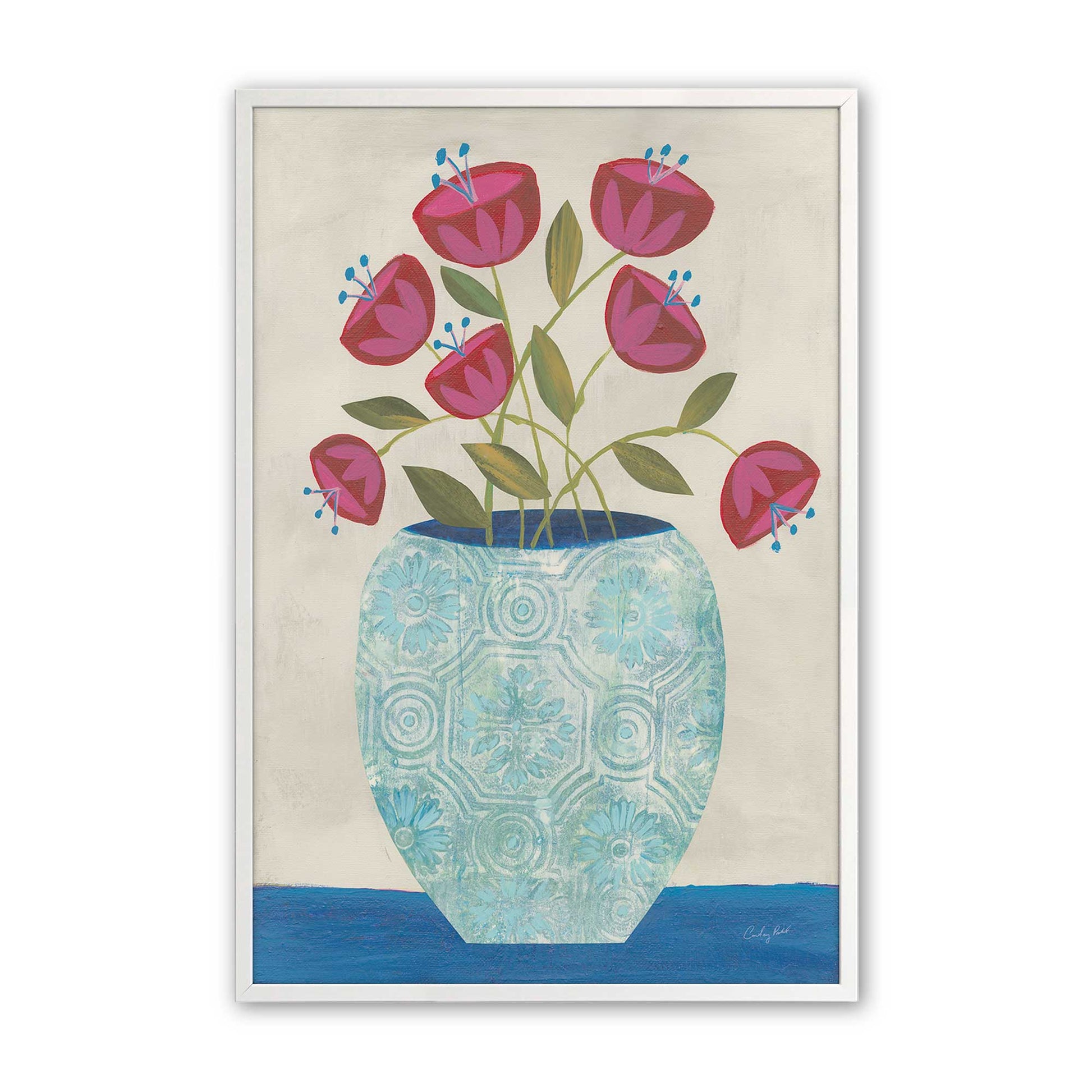 [Color:Opaque White], Picture of art in a Opaque White frame