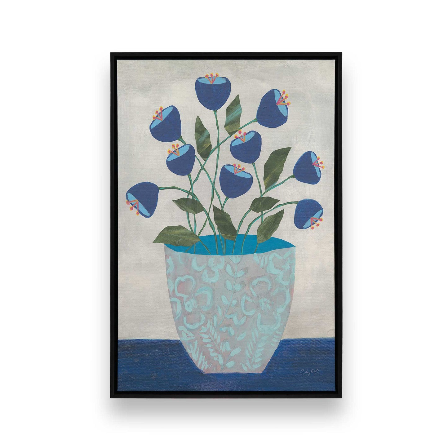 [Color:Satin Black], Picture of art in a Satin Black frame