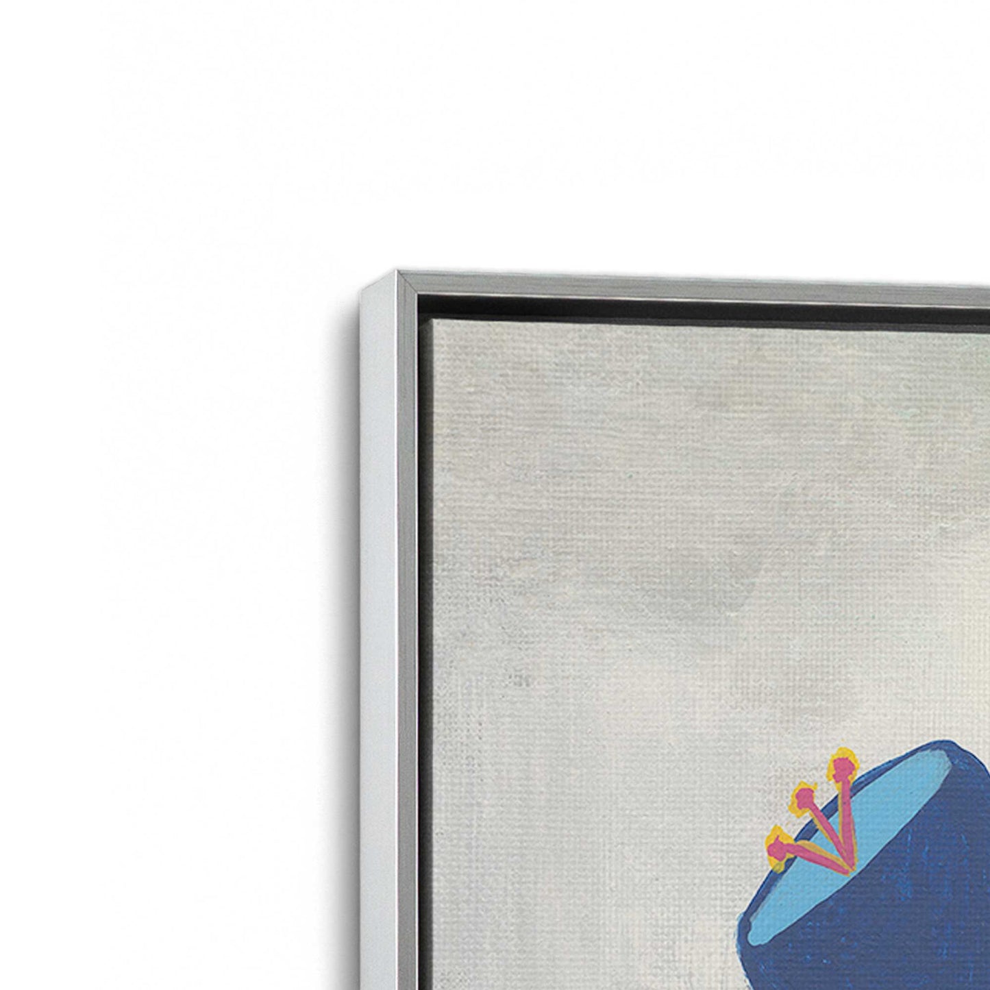 [Color:Polished Chrome], Picture of art in a Polished Chrome frame at an angle