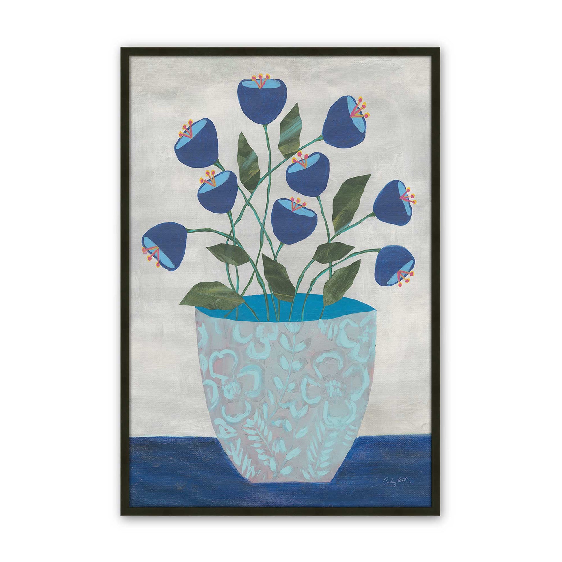 [Color:Satin Black], Picture of art in a Satin Black frame