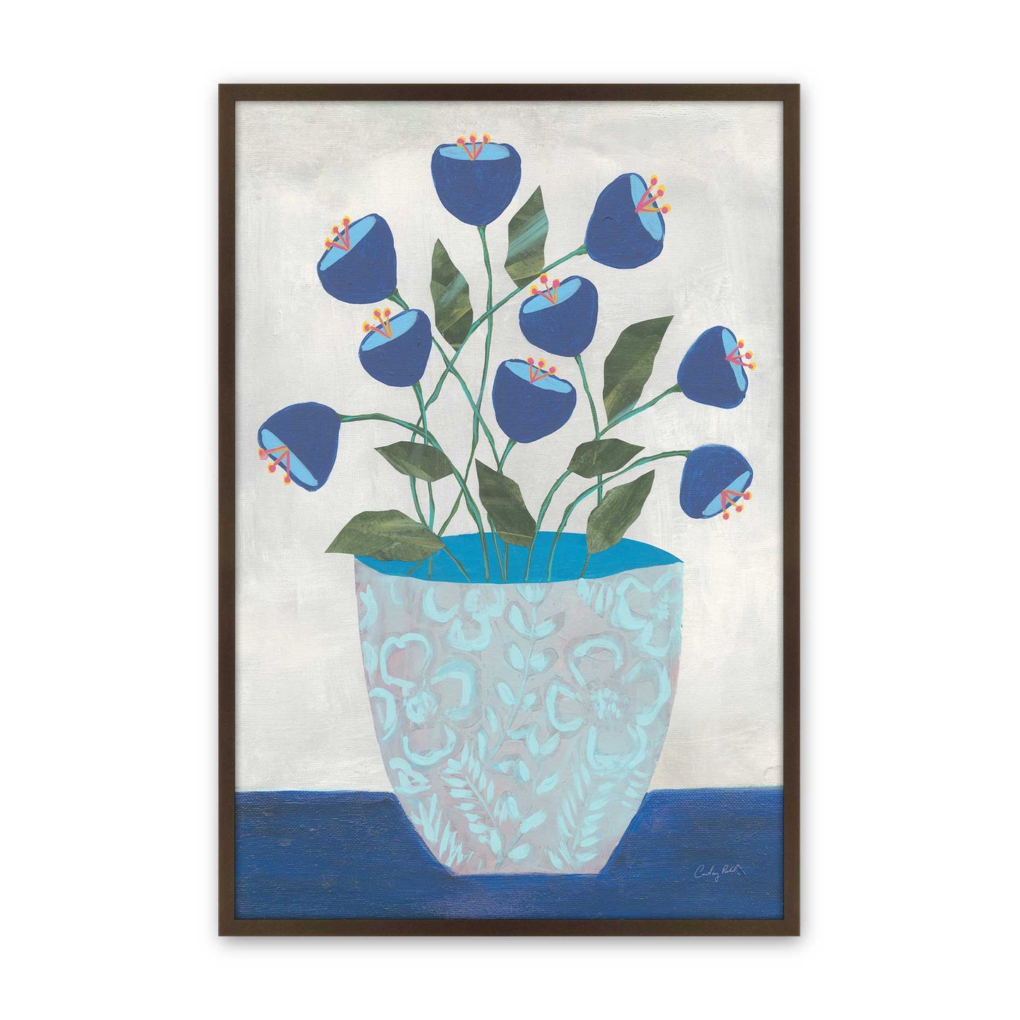 [Color:Belvinder Brown], Picture of art in a Belvinder Brown frame