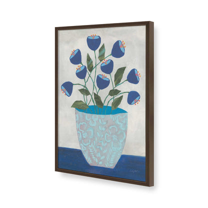 [Color:Brown], Picture of art in a Brown frame of the corner