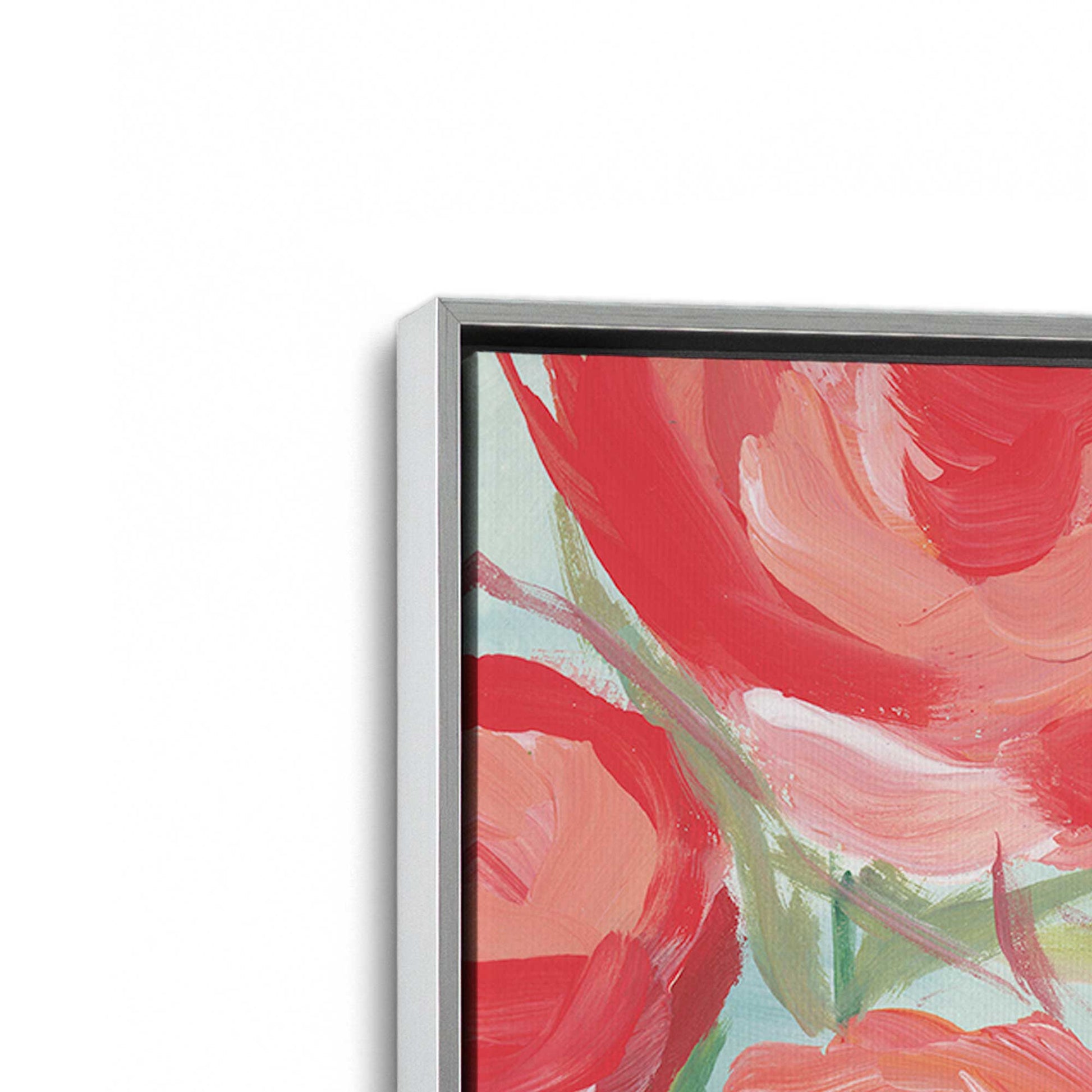 [Color:Polished Chrome], Picture of art in a Polished Chrome frame at an angle