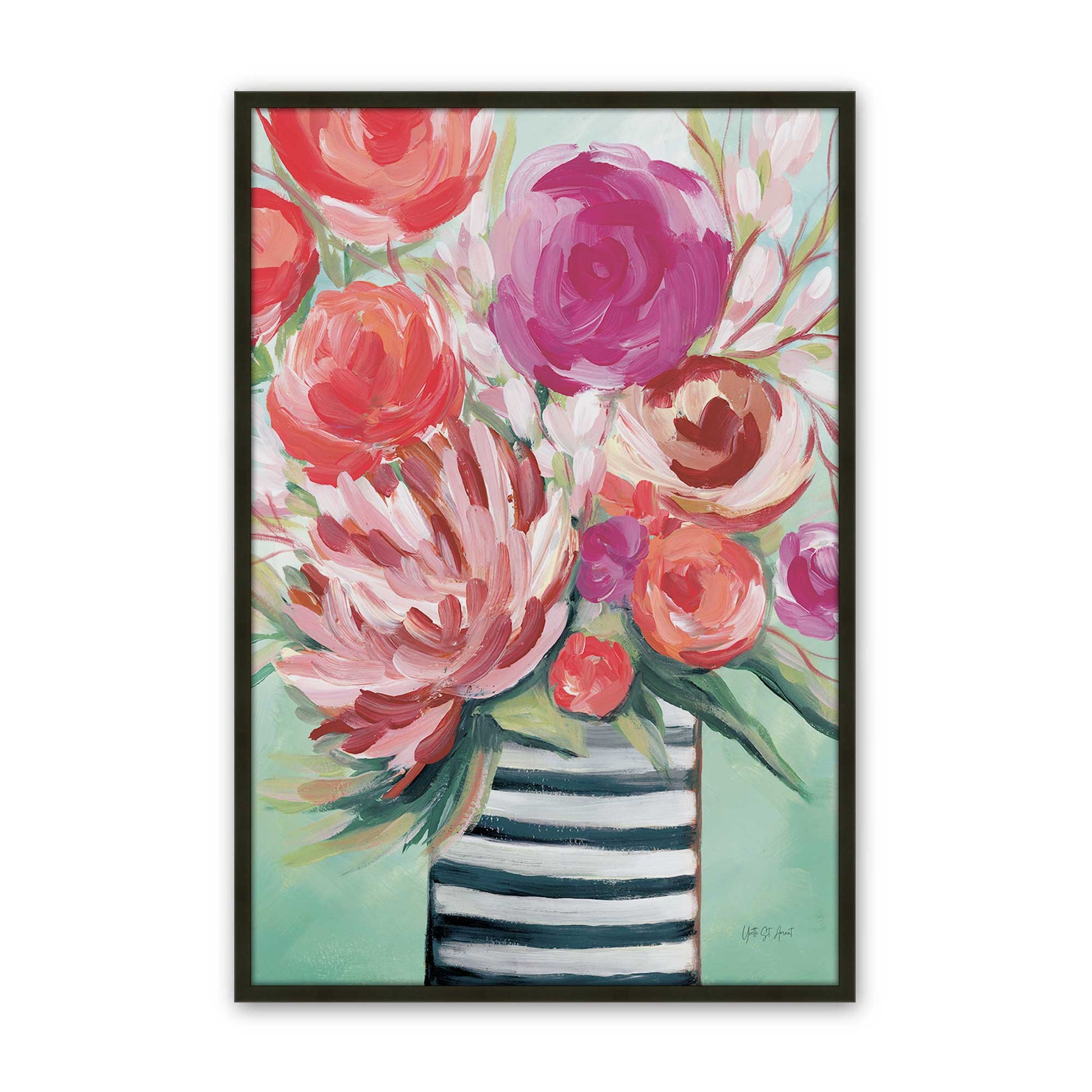 [Color:Satin Black], Picture of art in a Satin Black frame