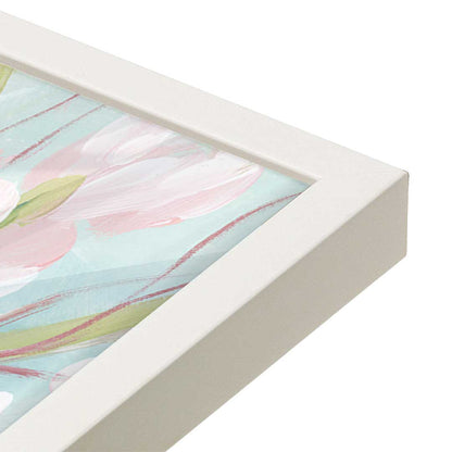 [Color:Opaque White], Picture of art in a Opaque White frame at an angle