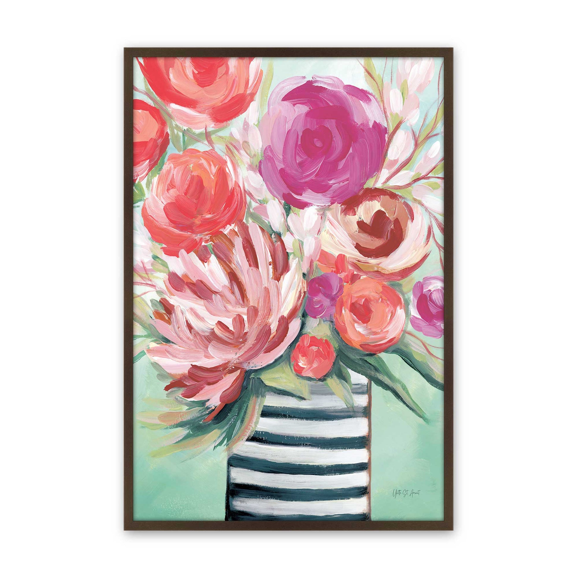 [Color:Brown], Picture of art in a Brown frame