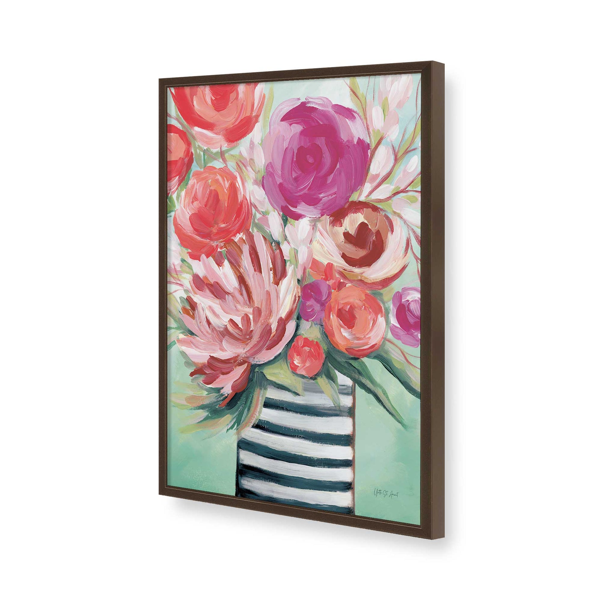 [Color:Belvinder Brown], Picture of art in a Belvinder Brown frame of the corner