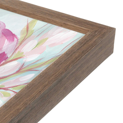 [Color:Walnut], Picture of art in a Walnut frame at an angle