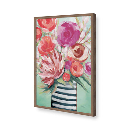 [Color:Walnut], Picture of art in a Walnut frame of the corner