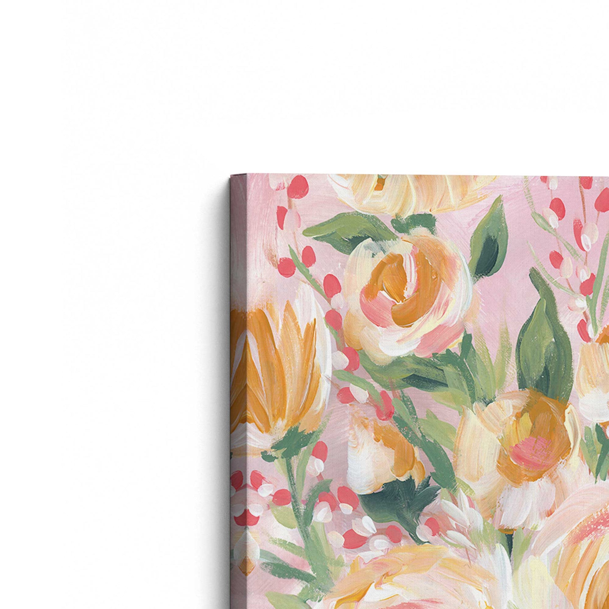 [Color:Stretched Canvas], Picture of the corner of the art