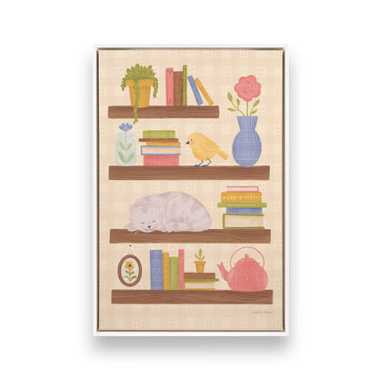 [Color:Opaque White], Picture of art in a White frame