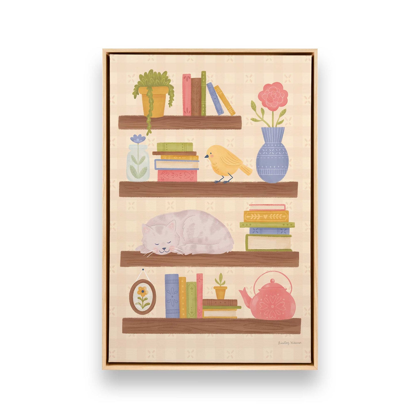 [Color:American Maple], Picture of art in a American Maple frame
