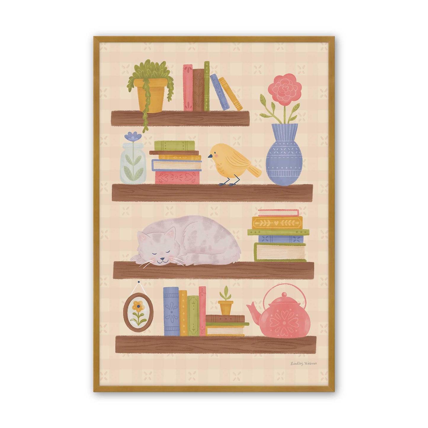 [Color:Polished Gold], Picture of art in a Polished Gold frame