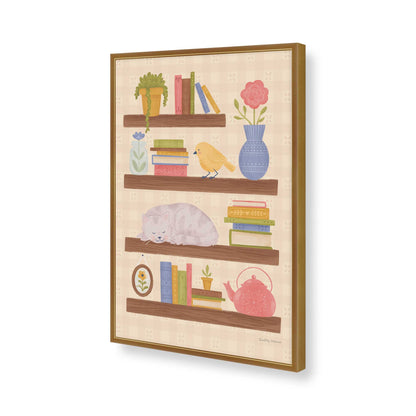 [Color:Polished Gold], Picture of art in a Polished Gold frame of the corner