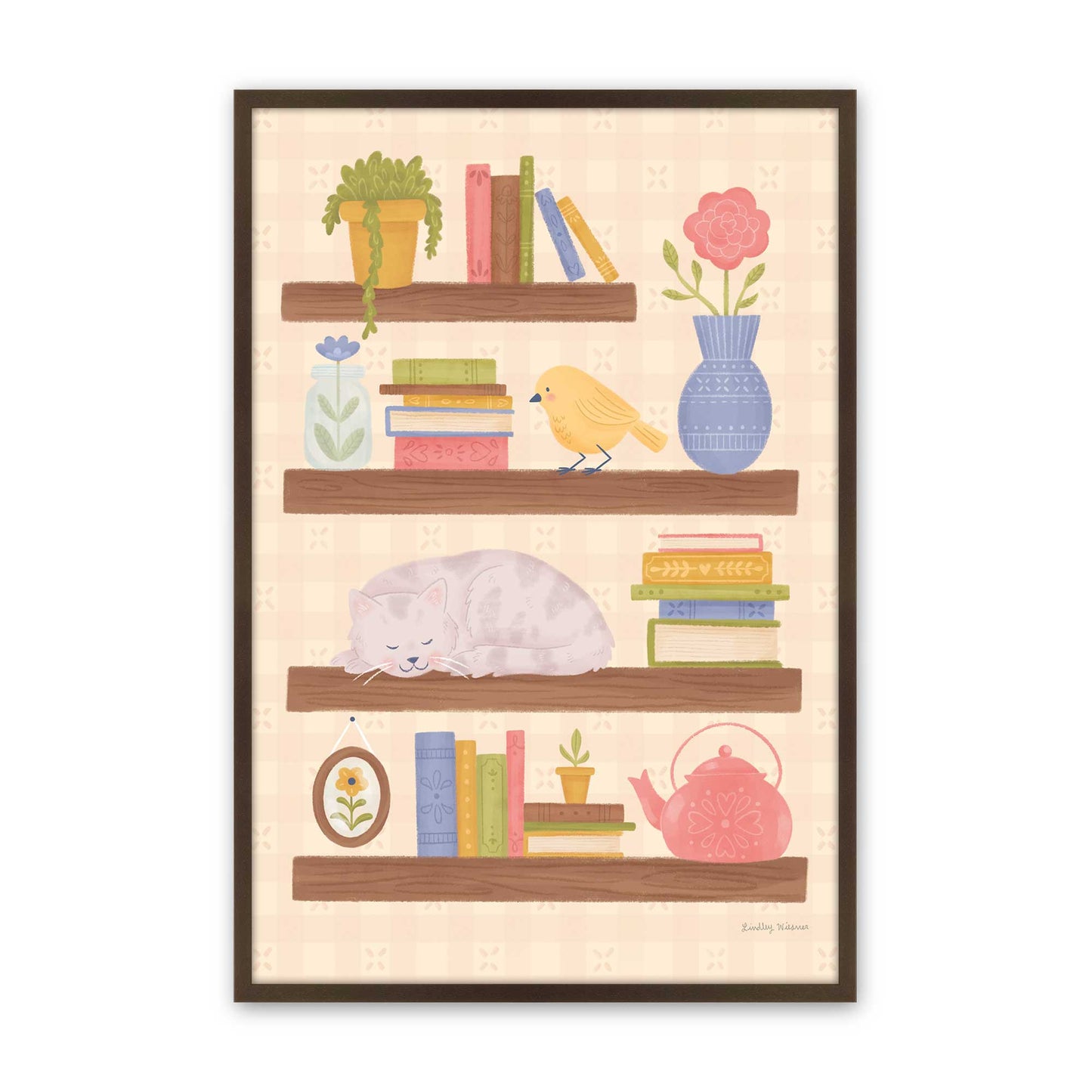 [Color:Belvinder Brown], Picture of art in a Belvinder Brown frame
