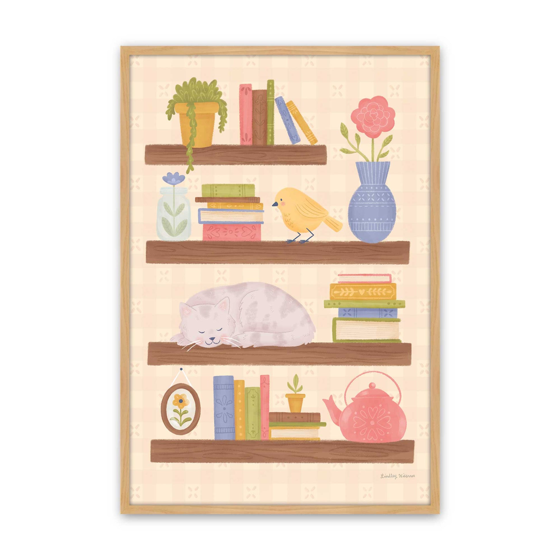 [Color:American Maple], Picture of art in a American Maple frame
